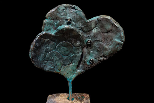 Bronzen hart - beeld van Dominic Huyghe